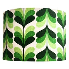 Vintage Green Cotton Lamp Shade