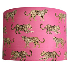 Leopard Pink Cotton Lamp Shade