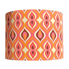 Retro Swirl Cotton Lamp Shade