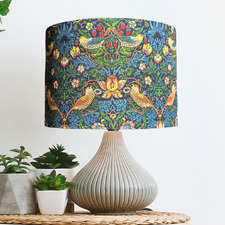 Strawberry Thief- William Morris Cotton Sateen Lamp Shade