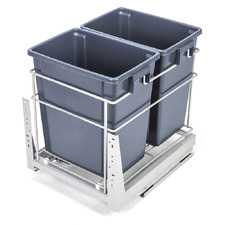 34L Twin Slide Out Concealed Waste Bin