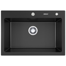 Black Granite Composite Single Kitchen Sink