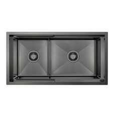Belle Luxe 820mm 1 & &frac12; Stainless Steel Kitchen Sink