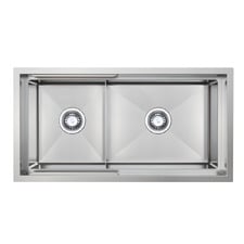 Belle Luxe 820mm 1 & &frac12; Stainless Steel Kitchen Sink
