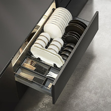 Shearer Crystal Carbon Steel Pull-Out Kitchen Drawer