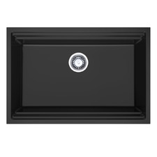 760mm Single Granite Composite Kitchen Sink with Colander & Chopping Board