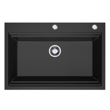 840mm Single Granite Composite Kitchen Sink & Accessories Package