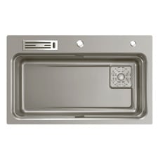 Belle Luxe 800mm Single Stainless Steel Kitchen Sink & Accessories Package