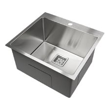 Vante 550mm Single Stainless Steel Deep Kitchen Sink