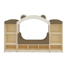 Jooyes Kids' 9 Shelf Bookcase with Reading Nook