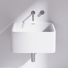 Vision 550mm Matte White Wall Hung Basin