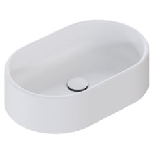 Kanso 500mm Matte White Pill Above Counter Basin