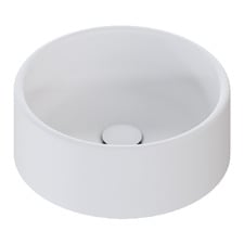 Kanso 350mm Matte White Round Above Counter Basin