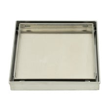 Tile Insert Stainless Steel Floor Waste With 90mm Outlet