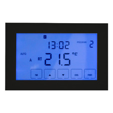 Glass Fronted Horizontal Digital Heating Thermostat