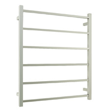 Non-Heated 700 x 830mm 6 Bar Square Towel Rail