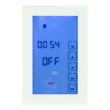 Premium Glass White Vertical Digital Countdown Timer Switch