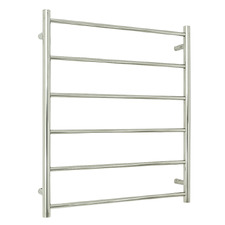 Non-Heated 700 x 830mm 6 Bar Round Ladder Towel Rail