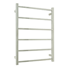 Non-Heated 500 x 830mm Mirror Polished 6 Bar Towel Rail