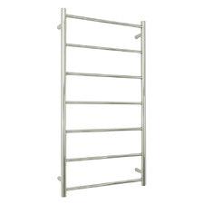 600 x 1130mm Mirror Polished 7 Bar Round Towel Rail