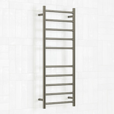 430 x 1100mm Round Heated Towel Rail