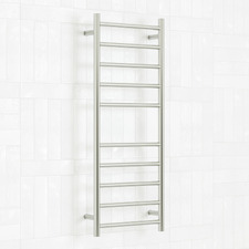 430 x 1100mm Round Heated Towel Rail
