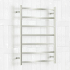 600 x 800mm Low Voltage Round Heated Towel Rail