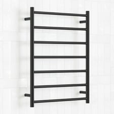 600 x 800mm Round Heated Towel Rail