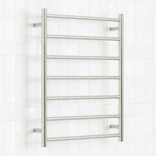 600 x 800mm Round Heated Towel Rail