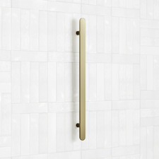 900mm Single Heated Vertical Towel Bar