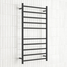600 x 1100mm Round Heated Towel Rail