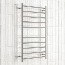 600x1100mm Round Heated Towel Rail