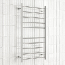 600 x 1100mm Round Heated Towel Rail