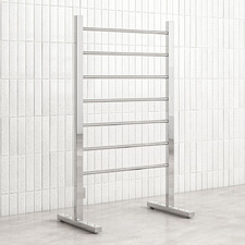 600 x 1000mm 7 Bar Freestanding Heated Towel Rail