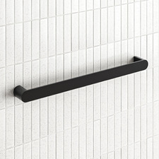 Flat-Faced 800mm Single Heated Towel Rail