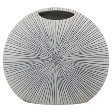 Ink Pinstripe Sea Urchin Oceania Vase
