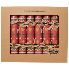 Knitted Reindeer & Tree Christmas Crackers (Set of 8)