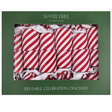 Candy Cane DIY Reusable Christmas Crackers (Set of 6)