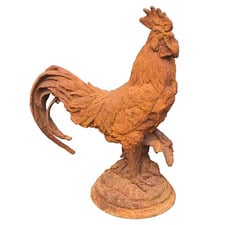 Rooster Cast Iron Garden Statue