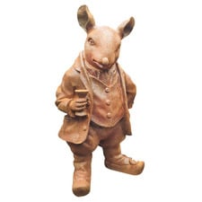 40cm Rat Cast Iron Garden Statue