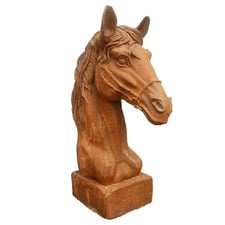 43cm Horse Bust Garden Statue