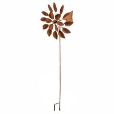 Rust Petal Power Wind Spinner