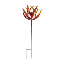 Maiah Lotus Flame Steel Wind Spinner