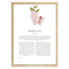 Pink Zodiac Aries Child Printed Wall Art