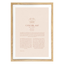 Blush Zodiac Cancer Child Printed Wall Art