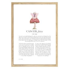 Pink Zodiac Cancer Child Printed Wall Art
