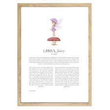 Purple Zodiac Libra Child Printed Wall Art