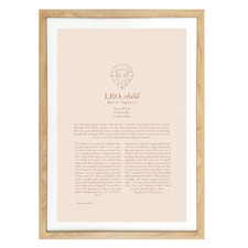 Blush Zodiac Leo Child Printed Wall Art
