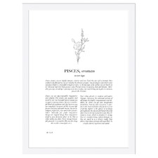 Zodiac Woman I Pisces Printed Wall Art