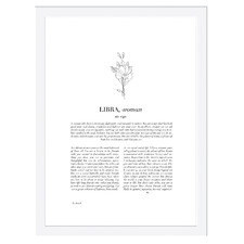 Zodiac Woman I Libra Printed Wall Art